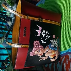 Nicole Lee ❤ nikky ❤ tote bag w/ case